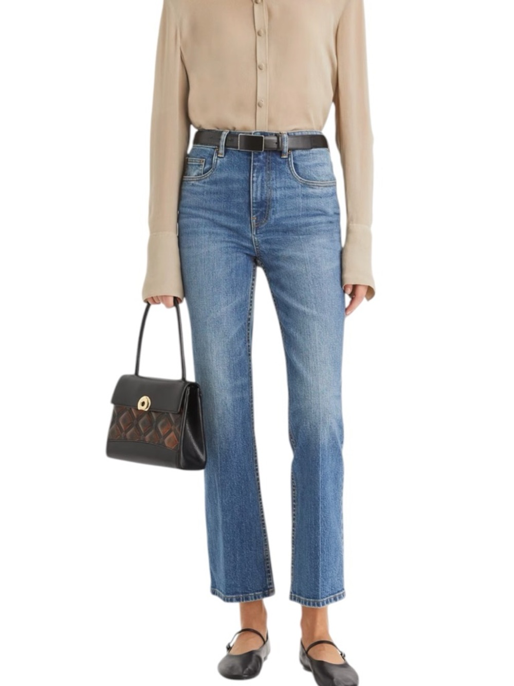 Tory Burch Cropped Flare Jeans